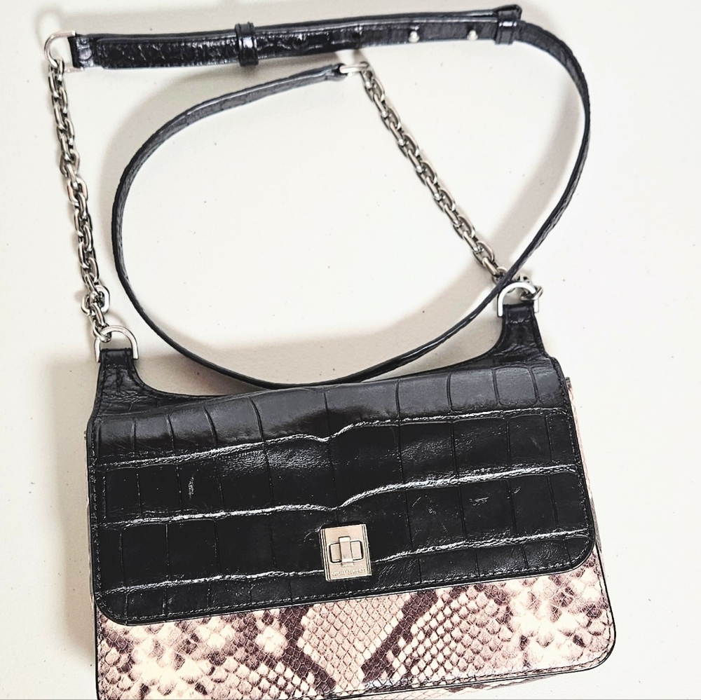 Michael Kors Natalie Embossed Python Leather Chai… - image 2